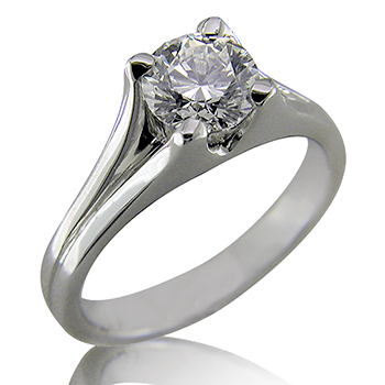 Style:ER355E ~ A simply stated elegant prong set diamond ring.