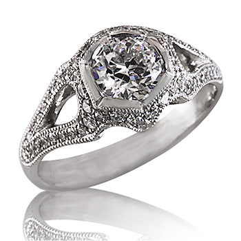 Style:ER425D ~ An elegantly designed engagement ring.